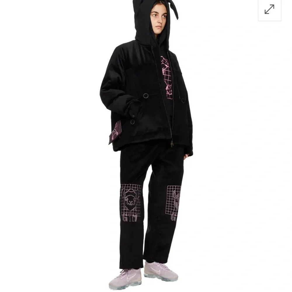 BERNHARD WILLHELM 
Wide-Leg Lounge Pants - Black - Picture 3 of 6